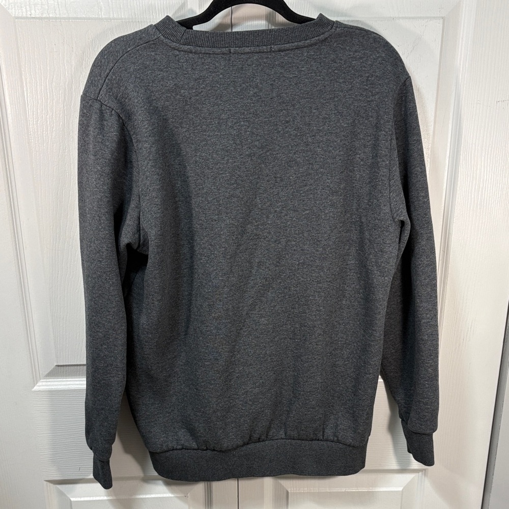 Crooks & Castles Charcoal Gray Embossed Logo Crewneck Sweater - Picture 4 of 8